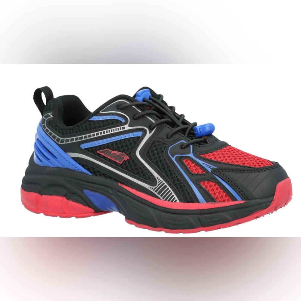 Kids Avia Running Sneakers with Bungee Laces